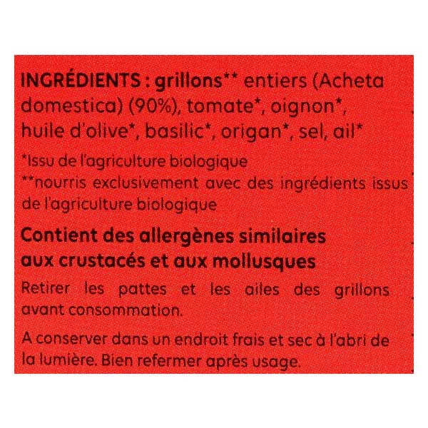 Micronutris Insectos Apéritifs Grillos Sabor Tomate Seco 5g