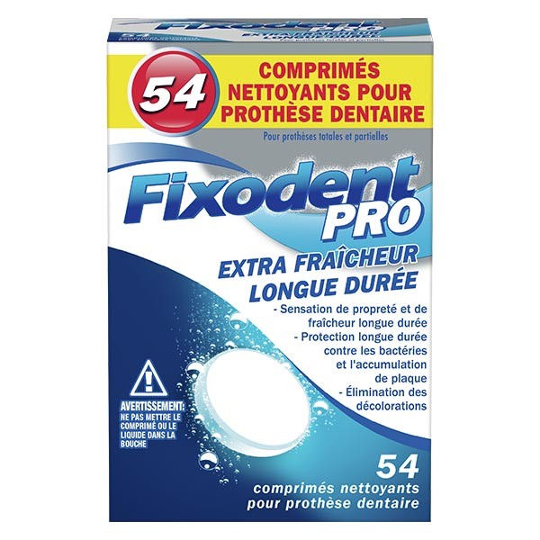 FIXODENT Pro fresco de larga duracin 54 comprimidos Limpiadores