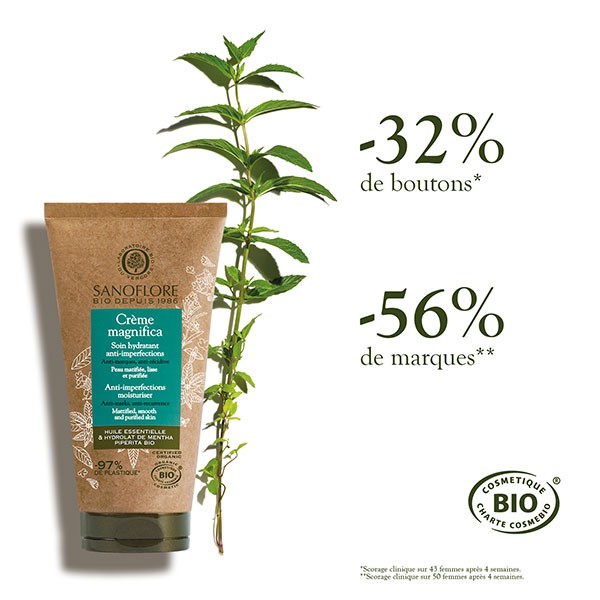 Sanoflore Magnifica Crema Hidratante Rostro Antimperfecciones Bio 50ml