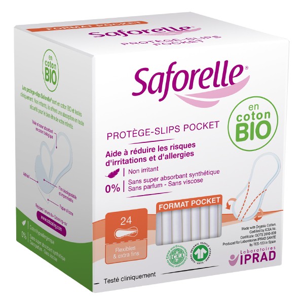 Saforelle Coton Protect Salva-Slips pocket 24 unidades