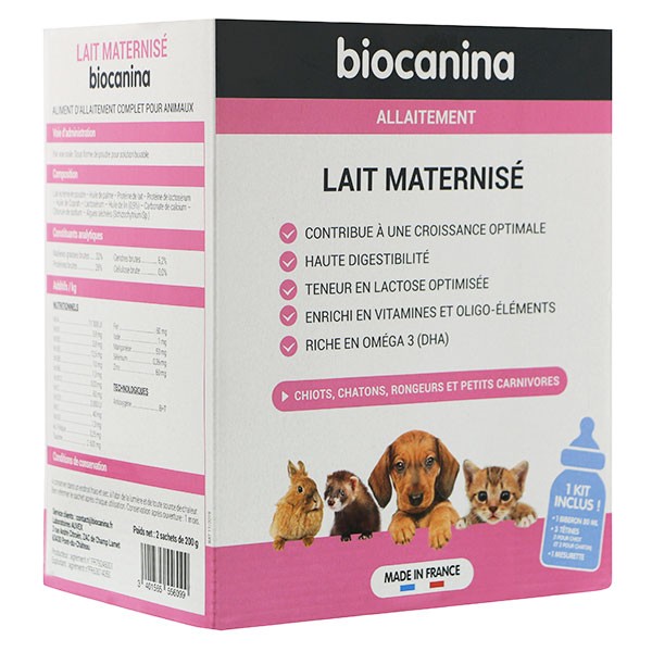 Biocanina Leche para cachorros de gatos y perros 400g