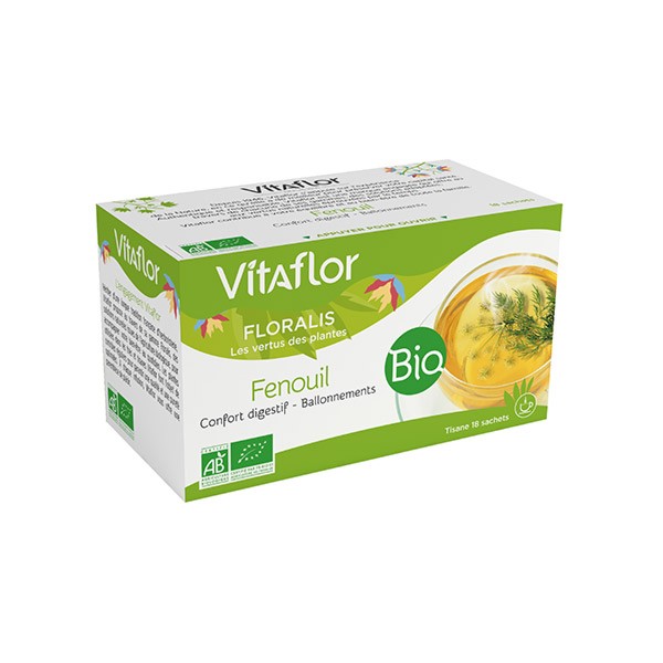 Comprar Vitaflor Orgánica Infusión de Hinojo 18 Bolsitas