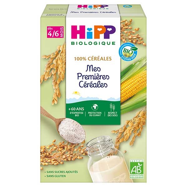 Papilla Mis primeros Cereales sin gluten bio +4 meses HiPP 200 g
