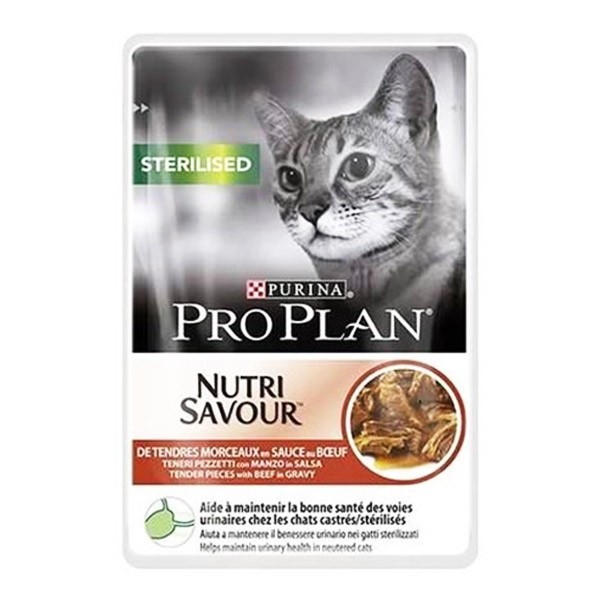 Purina Proplan Gato Esterilizado Sabor Ternera Multi Sobres 24x85g